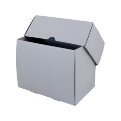 Archivní krabice je samosvorné konstrukce. Z hladké lepenky 1,0 mm.