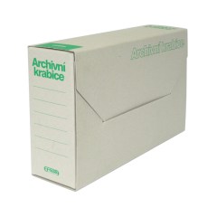 Archivní krabice je opatřena kvalitním zeleným tiskem umožňující 3 varianty uložení. Konstrukční řešení krabice umožňuje rychlý přístup k uloženým dokumentům, usnadňuje třídění a orientaci v dokumentech.